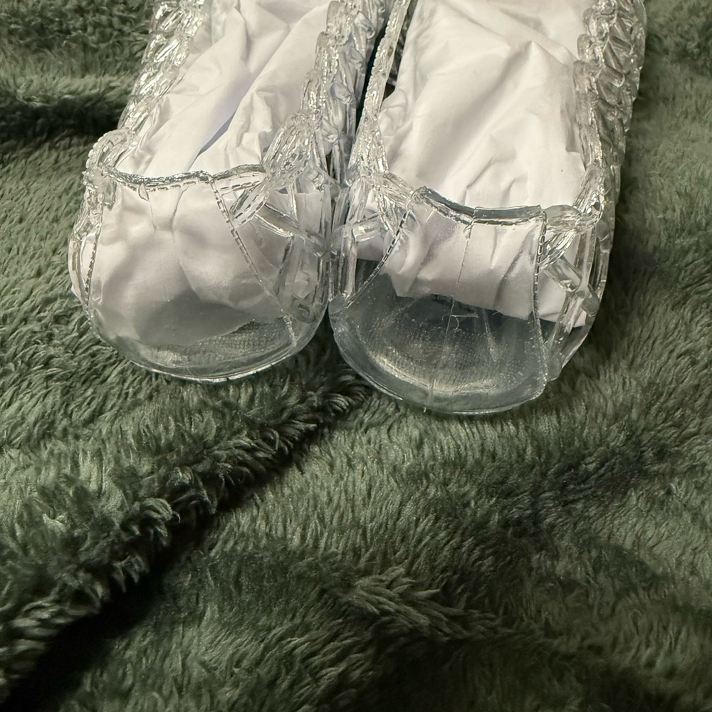 NWT FREE PEOPLE STARDUST JELLY FLATS SIZE 9 - Picture 4 of 6